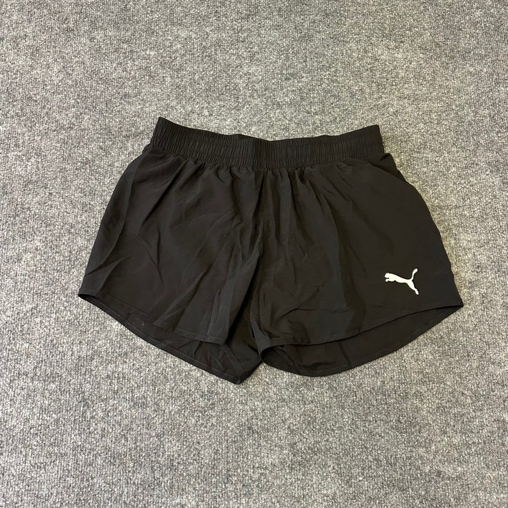 Puma Shorts Womens Size S Black Athletic Running Lightweight Elastic